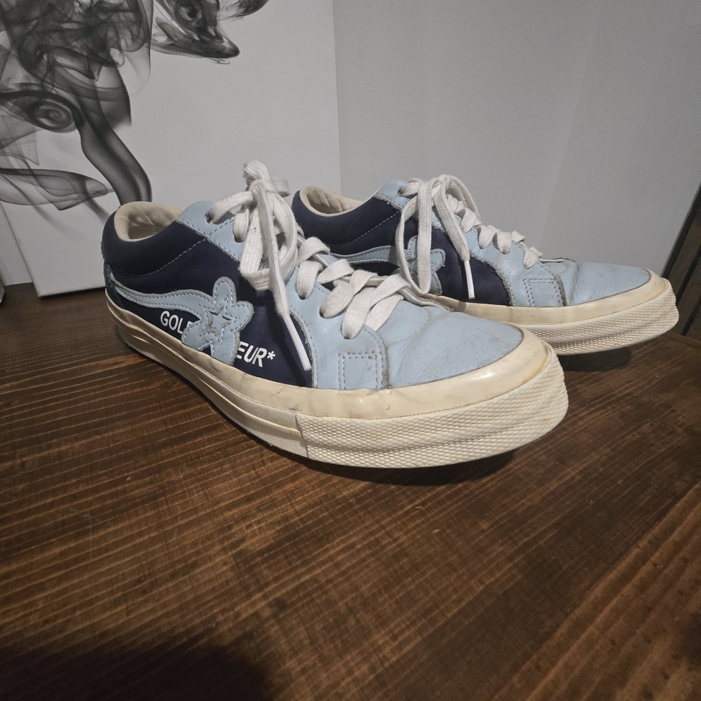 Golf Le Fleur Blue and White Sneakers